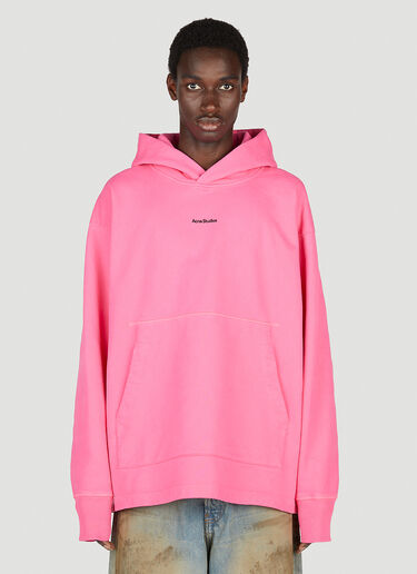 Acne Studios Logo Hooded Sweatshirt Pink acn0153011