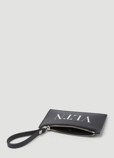 Valentino 로고 프린트 카드 홀더 블랙 val0149056