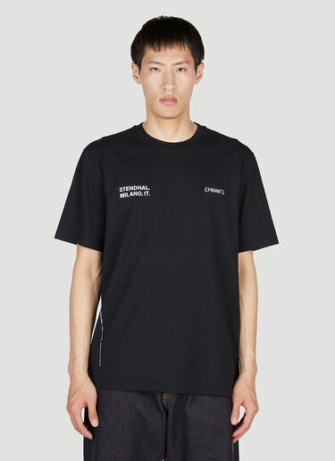 7 Moncler Fragment Logo T-Shirt Black mfr0354005