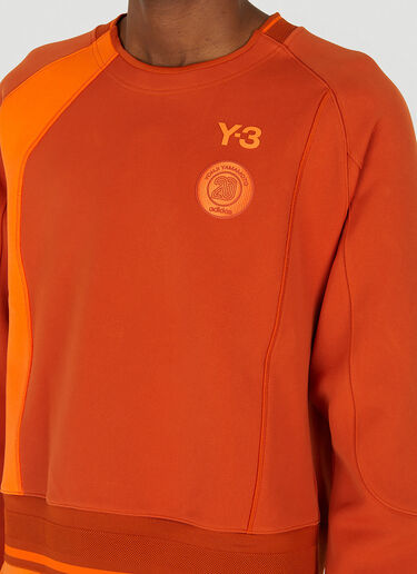 Y-3 Logo Motif Crewneck Sweatshirt Orange yyy0349006