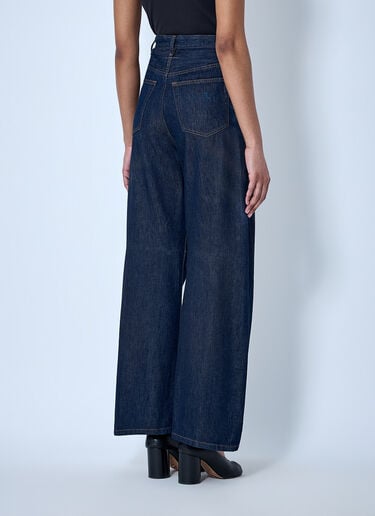 MM6 Maison Margiela Wide-Leg Denim Trousers Blue mmm0264055