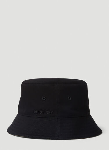Burberry Logo Embroidery Bucket Hat Black bur0151135