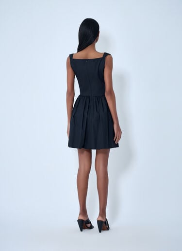 Vivienne Westwood Sculpted Neckline Gathered Mini Dress Black vvw0263007