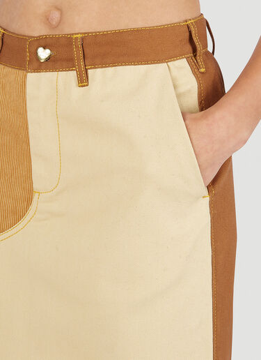 Marni x Carhartt Colour Block Panel Skirt Brown mca0250009