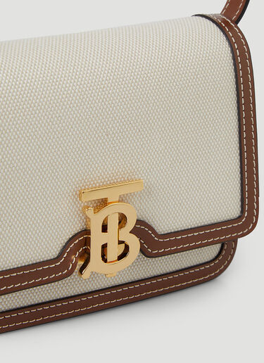 Burberry Two-Tone Mini TB Shoulder Bag Beige bur0246028