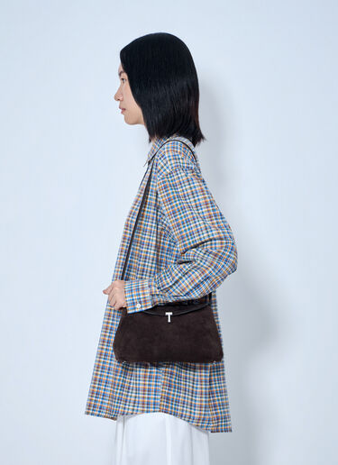 Toteme T-Lock 皮革手拿包 棕色 tot0265091