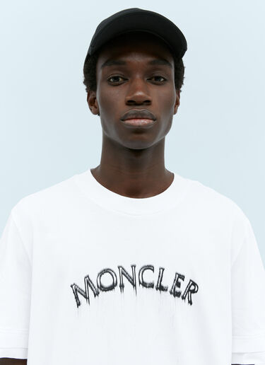 Moncler 徽标印花 T 恤 白色 mon0155028