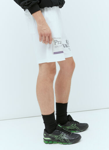 Praying Pill Track Shorts White pry0354012