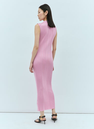 Jil Sander Ribbed Midi Dress Pink jil0255012