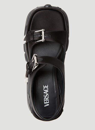 Versace 厚底凉鞋 黑色 vrs0252026