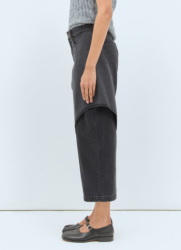 JW Anderson Cropped Sculptural Jeans Grey jwa0258005