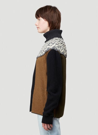 Pringle of Scotland Contrast Panel Sweater Green pos0340023