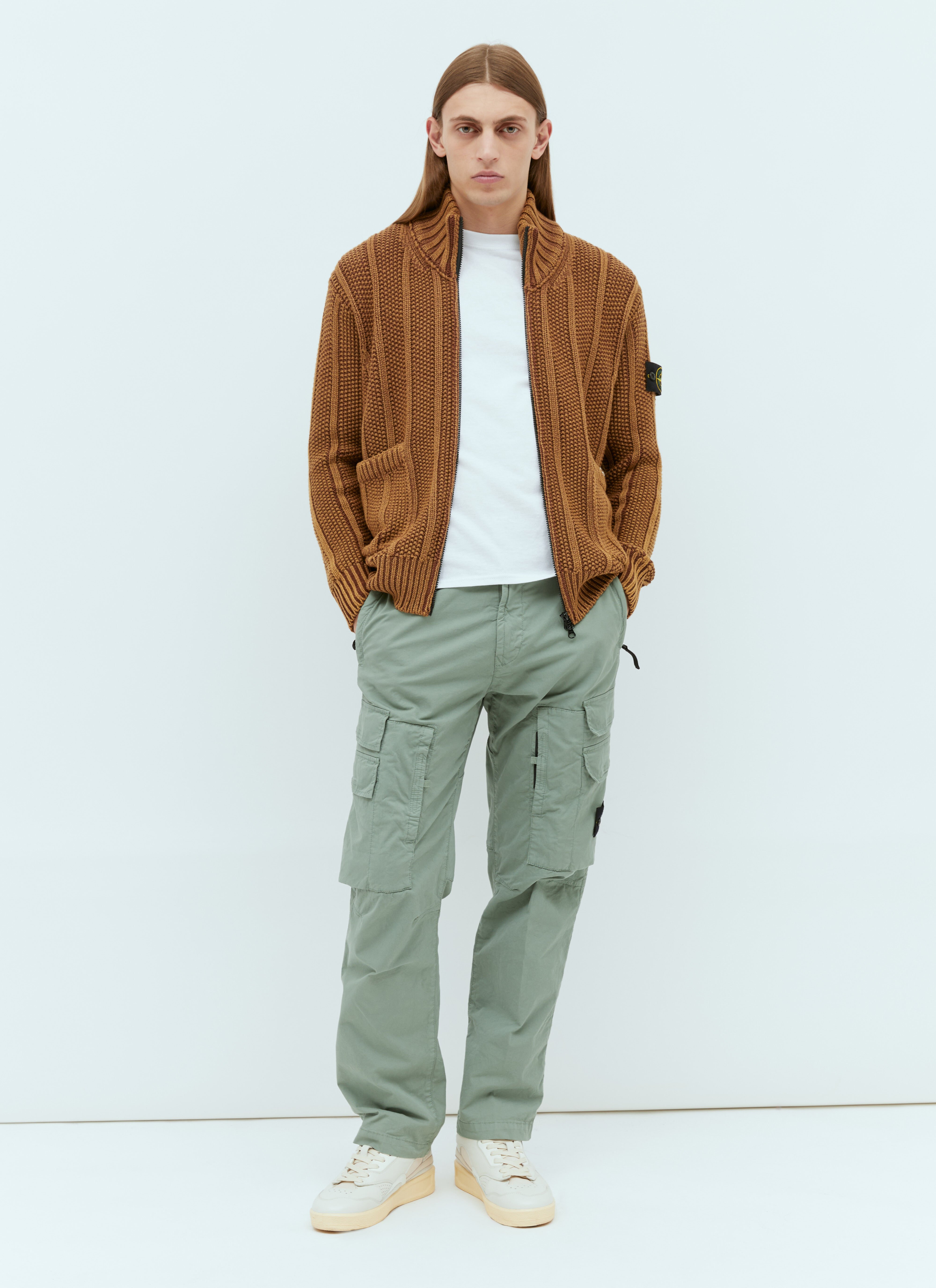 Stone Island Men s Twill Cargo Pants in Green LN CC