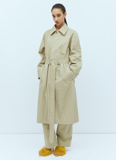 Burberry Long Bradford Car Coat Beige bur0254023