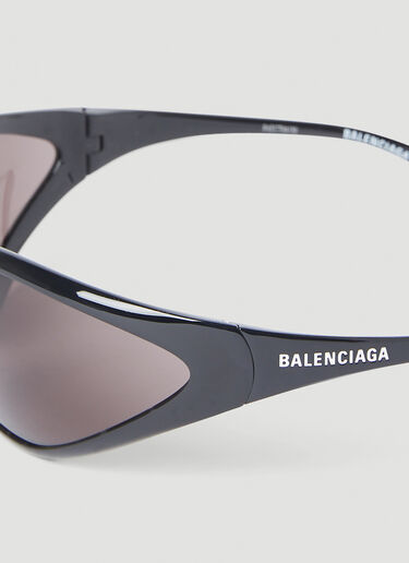 Balenciaga 0285S 90s 椭圆形太阳镜 黑色 bal0152084