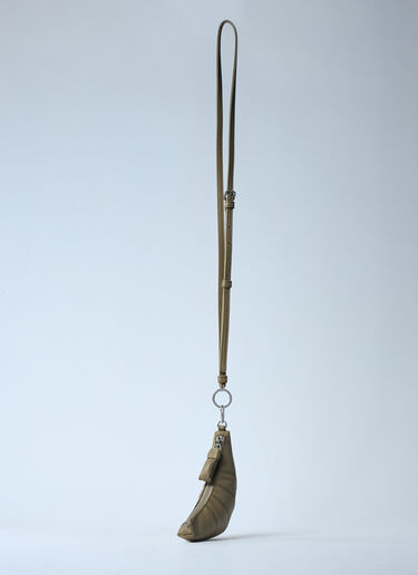 Lemaire Croissant Coin Pouch Crossbody Bag Khaki lem0360005