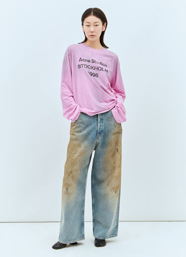 Acne Studios Distressed Super Baggy Jeans Blue acn0257004