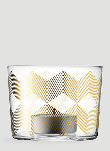 Set of Four Chevron Tealight LSA International Set of Four Chevron Tealight Gold wps0644402