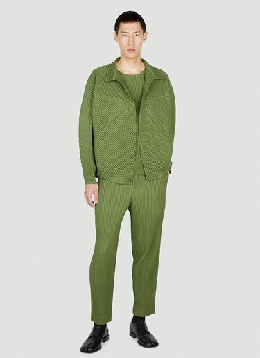 Homme Plissé Issey Miyake 锥形裤 绿色 hmp0152018