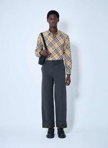 Burberry 格纹衬衫  米色 bur0159046