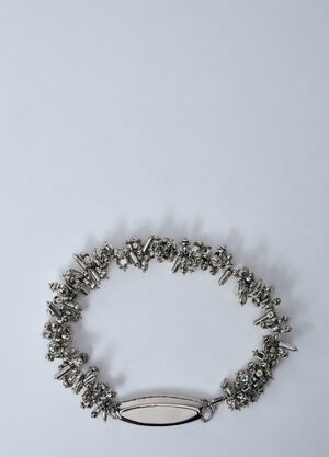 Dries Van Noten Embroidered Necklace Silver dvn0260026