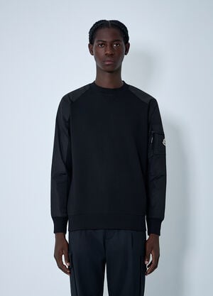Moncler Logo Motif Sweatshirt Black mon0162002