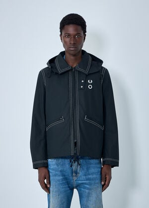 Fred Perry x Craig Green Contrast Stitch Hooded Jacket Black fry0164008