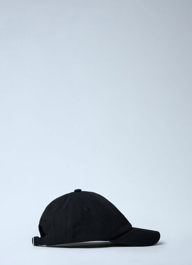 LN-CC® - Jacquemus: Logo Motif Baseball Cap - Black Jacquemus Logo Motif Baseball Cap Black jac0362023