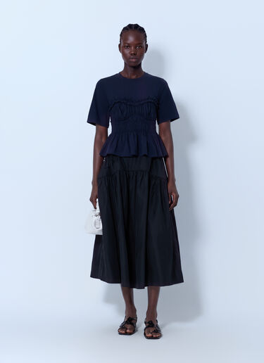 LN-CC® - Cecilie Bahnsen: Cbvilde T-Shirt Jersey - Navy Cecilie Bahnsen Cbvilde T-Shirt Jersey Navy cec0266023