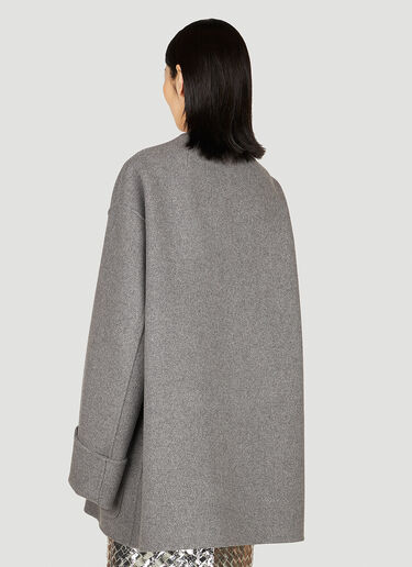 Boiled Melange Coat Bottega Veneta Boiled Melange Coat Grey bov0253080