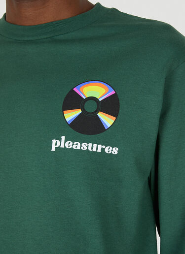 Pleasures Spin Long Sleeve T-Shirt Green pls0147014