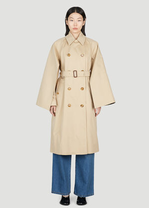 Max Mara Cotness Double-Breasted Trench Coat Brown max0255018