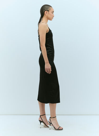 Jacquemus La Robe Notte Midi Dress Black jac0256010