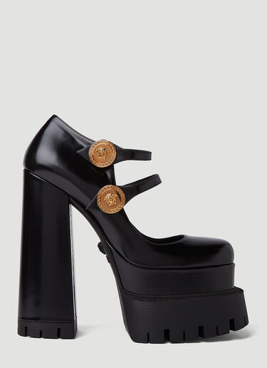 Versace Medusa Aevitas Platforms Pumps Black vrs0250023