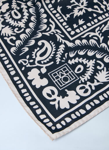 TOTEME Patterned Bandana Scarf Black tot0264029