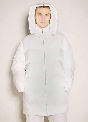 Moncler x Rick Owens Hooded Cyclopic Coat White mcs0358007