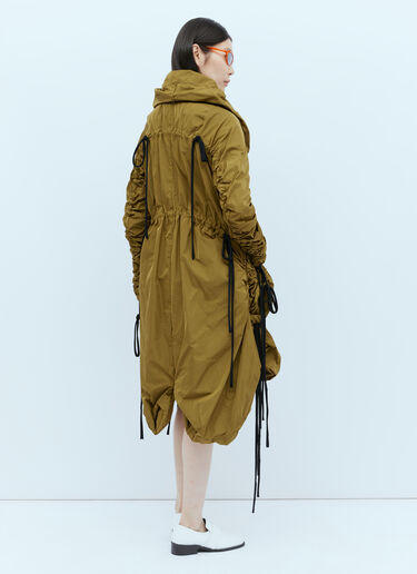 Paula Canovas del Vas Drapy Hooded Parka Khaki pcd0254007