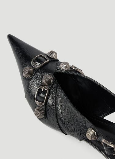Balenciaga Cagole 露跟高跟靴 黑色 bal0253079