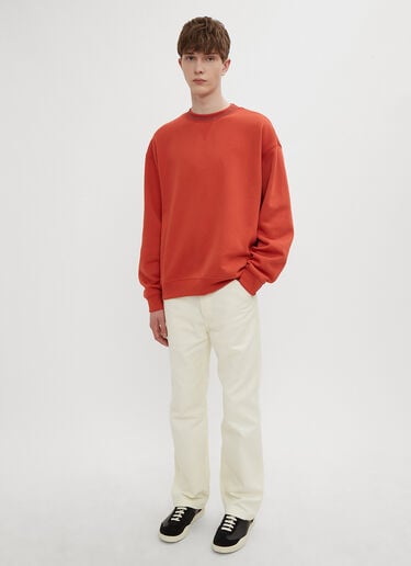 Logo Motif Sweatshirt Acne Studios Logo Motif Sweatshirt Orange acn0134038