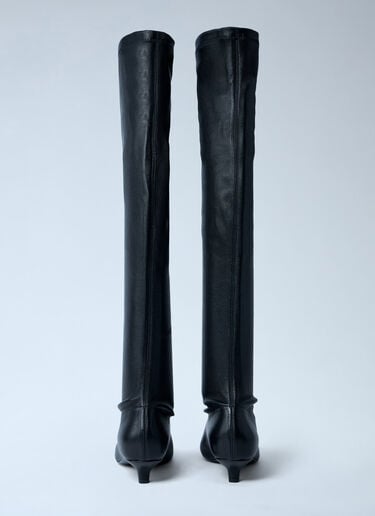 TOTEME Day Knee-High Boots Black tot0263050