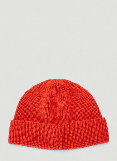 Gucci Embroidered Logo Beanie Hat Red guc0140037