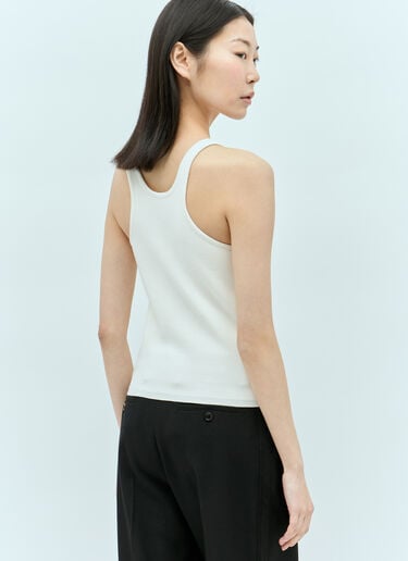 바니세 울 홀터넥 탑 Max Mara 바니세 울 홀터넥 탑 화이트 max0255007