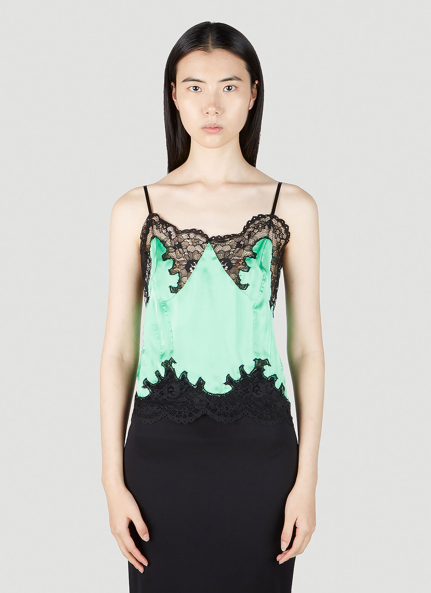 Paco Rabanne Lace Top Female Green