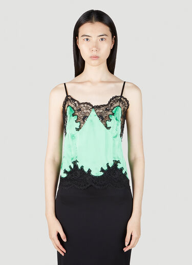 Lace Top Rabanne Lace Top Green pac0252024