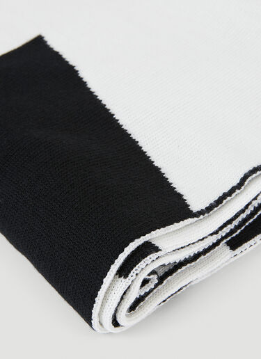 Helmut Lang Monochrome Logo Scarf Black hlm0147008