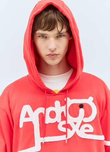Walter Van Beirendonck Android Hooded Sweatshirt Red wlt0158008