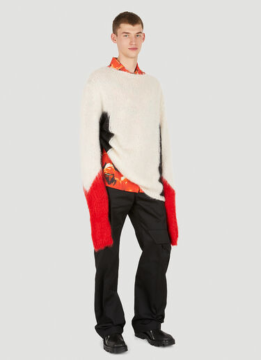 424 Colour Block Jumper White ftf0150002