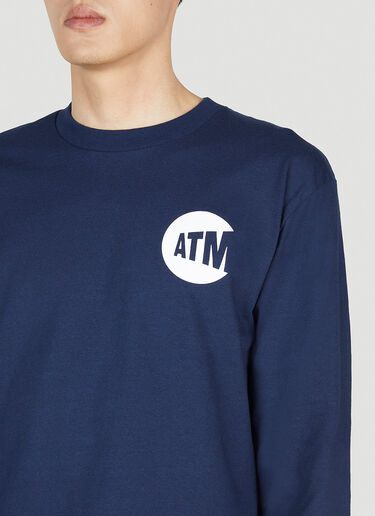 DTF.NYC ATM Cash Only Long-Sleeved T-Shirt Dark Blue dtf0152008