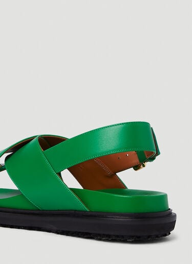 Marni Fussbett Sandals Green mni0251026