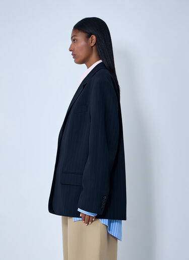 Acne Studios Layered Single-Breasted Blazer Navy acn0262027
